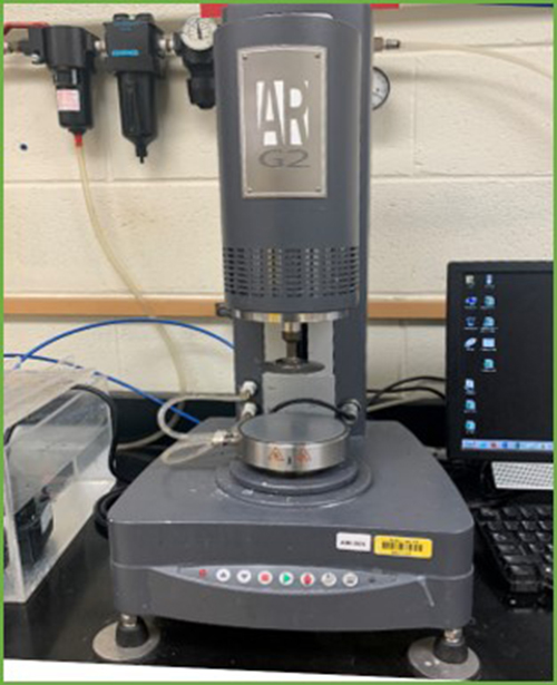 The Figure demonstrates typical measurements from rheology