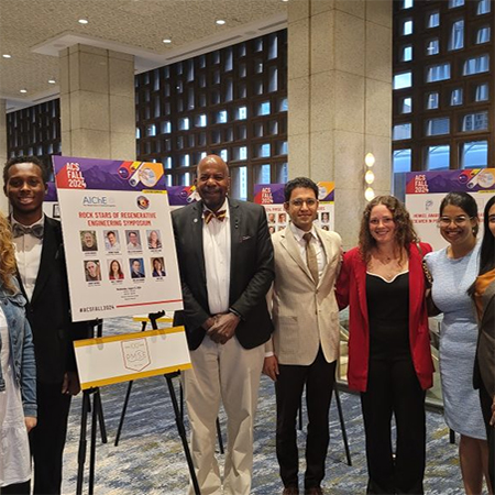 Dr. Cato T. Laurencin, President of the Regenerative Engineering Society pictured with students from his laboratory at The Cato T. Laurencin Institute for Regenerative Engineering